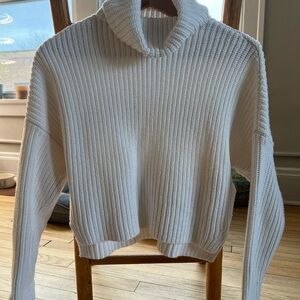 Cozy White Turtleneck Sweater